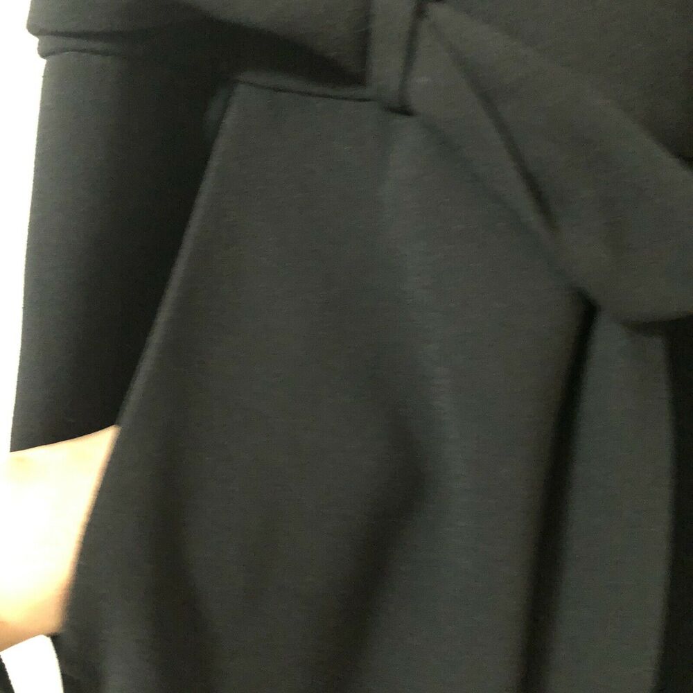 Anthropologie Laveer Womens Black Jumpsuit Tie Waist Straight Leg Sz XS Crepe - Picture 6 of 8